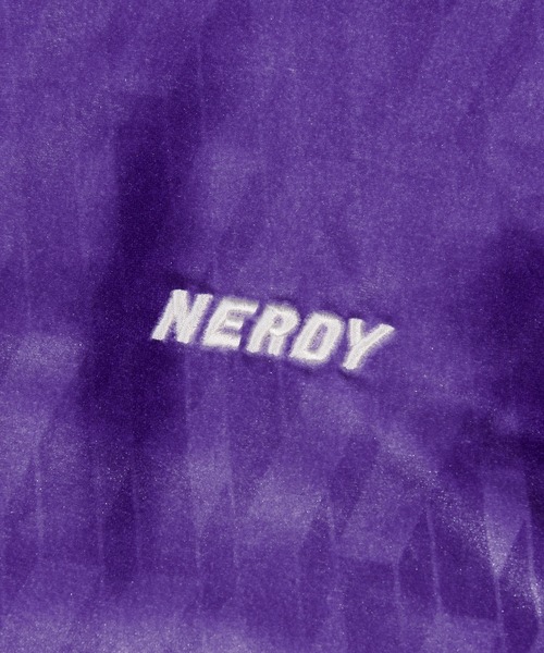 NERDY（ノルディ）の「NERDY x ATMOS DNA Watercolor Velvet Track Top / ノルディー x アトモス ディーエヌエー ウォーターカラー ベルベット トラックトップ 【SP】（ブルゾン・レディース・ミント/パープル・L/S/M）」の8枚目の写真