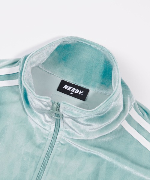 NERDY（ノルディ）の「NERDY x ATMOS DNA Watercolor Velvet Track Top / ノルディー x アトモス ディーエヌエー ウォーターカラー ベルベット トラックトップ 【SP】（ブルゾン・レディース・ミント/パープル・L/S/M）」の16枚目の写真