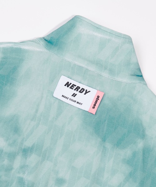 NERDY（ノルディ）の「NERDY x ATMOS DNA Watercolor Velvet Track Top / ノルディー x アトモス ディーエヌエー ウォーターカラー ベルベット トラックトップ 【SP】（ブルゾン・レディース・ミント/パープル・L/S/M）」の18枚目の写真