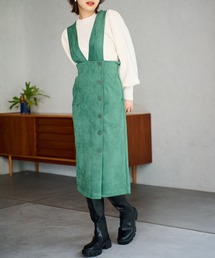 【WEB限定】エコスエードジャンパースカート