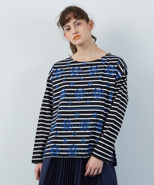 FRAPBOIS（フラボア）の「ヴェズボーダー カットソー（Tシャツ/カットソー・レディース・ホワイト系その他/ブラック系その他・1/2）」の2枚目の写真