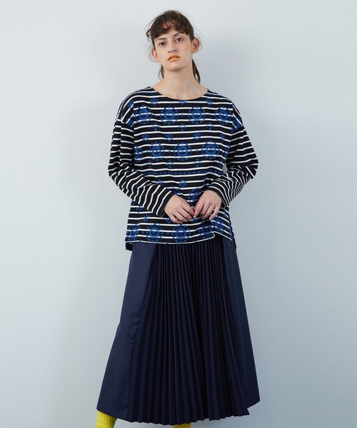 FRAPBOIS（フラボア）の「ヴェズボーダー カットソー（Tシャツ/カットソー・レディース・ホワイト系その他/ブラック系その他・1/2）」の19枚目の写真