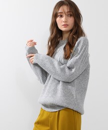 DRESKIP | ウール混求心編みニット(ニット/セーター)