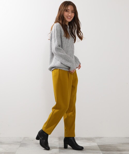 DRESKIP（ドレスキップ）の「◆ウール混求心編みニット（ニット/セーター・レディース・ダークブラウン/ライトベージュ/グリーン/グレー/ピンク系/ブラック・03/02/04）」の15枚目の写真