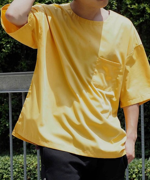 MGV（エムジーヴィー）の「T/R　BIGシルエットTシャツ（シャツ/ブラウス・メンズ・ブラック/ホワイト/グレー/グリーン/イエロー/ブルー/ネイビー/ベージュ/ワインレッド・MEDIUM/LARGE/SMALL）」の8枚目の写真