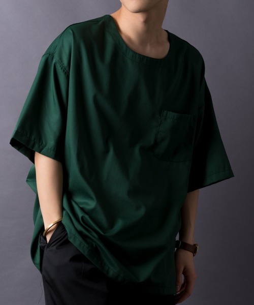 MGV（エムジーヴィー）の「T/R　BIGシルエットTシャツ（シャツ/ブラウス・メンズ・ブラック/ホワイト/グレー/グリーン/イエロー/ブルー/ネイビー/ベージュ/ワインレッド・MEDIUM/LARGE/SMALL）」の5枚目の写真