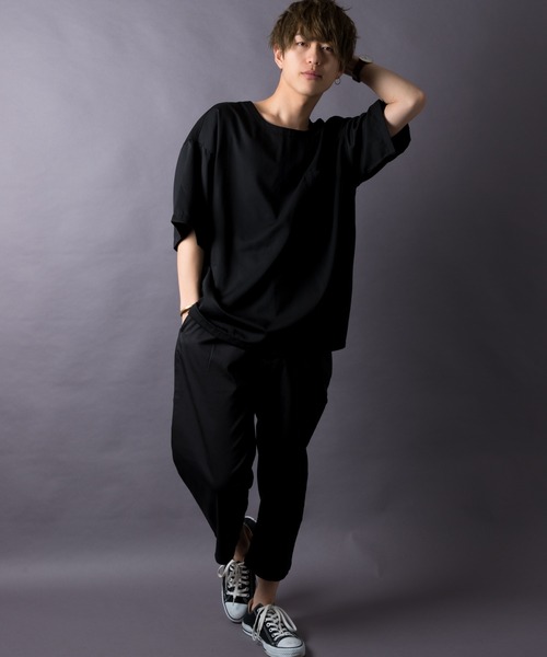 MGV（エムジーヴィー）の「T/R　BIGシルエットTシャツ（シャツ/ブラウス・メンズ・ブラック/ホワイト/グレー/グリーン/イエロー/ブルー/ネイビー/ベージュ/ワインレッド・MEDIUM/LARGE/SMALL）」の10枚目の写真