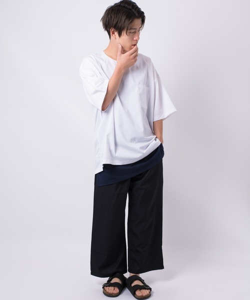MGV（エムジーヴィー）の「T/R　BIGシルエットTシャツ（シャツ/ブラウス・メンズ・ブラック/ホワイト/グレー/グリーン/イエロー/ブルー/ネイビー/ベージュ/ワインレッド・MEDIUM/LARGE/SMALL）」の15枚目の写真