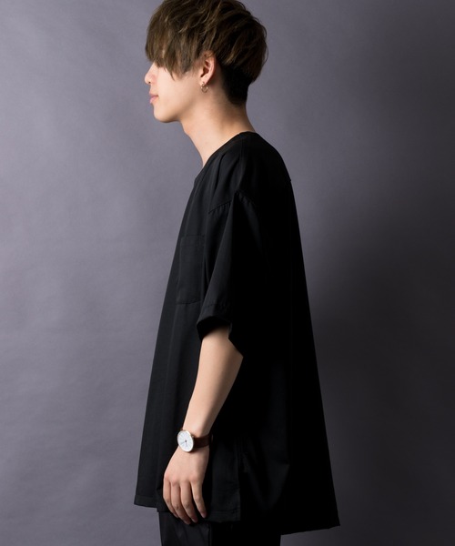 MGV（エムジーヴィー）の「T/R　BIGシルエットTシャツ（シャツ/ブラウス・メンズ・ブラック/ホワイト/グレー/グリーン/イエロー/ブルー/ネイビー/ベージュ/ワインレッド・MEDIUM/LARGE/SMALL）」の17枚目の写真