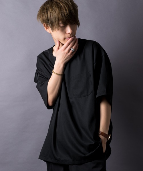 MGV（エムジーヴィー）の「T/R　BIGシルエットTシャツ（シャツ/ブラウス・メンズ・ブラック/ホワイト/グレー/グリーン/イエロー/ブルー/ネイビー/ベージュ/ワインレッド・MEDIUM/LARGE/SMALL）」の13枚目の写真