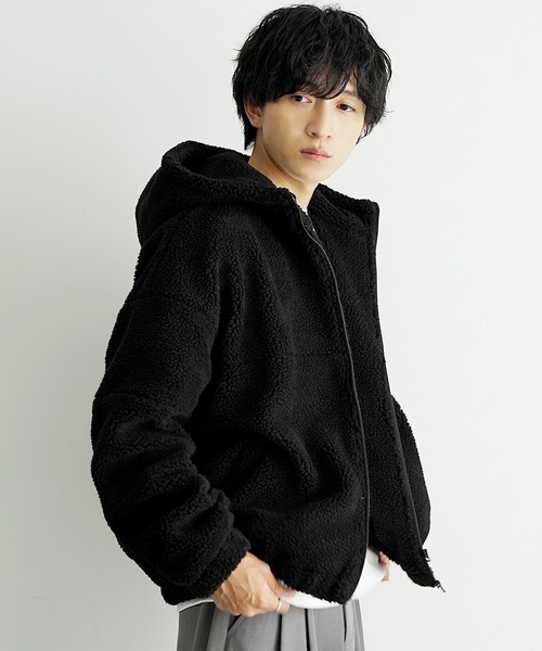 MinoriTY】もこもこオーバーサイズボアブルゾン ボアジャケット
