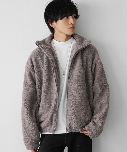 MinoriTY】もこもこオーバーサイズボアブルゾン ボアジャケット