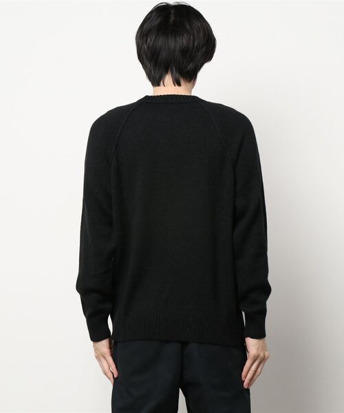 SISLEY(シスレー)の「ウール混ラウンドネックニット・セーター(ニット/セーター・メンズ・ブラック/スミクロ・SMALL/MEDIUM/LARGE)」の3枚目の写真