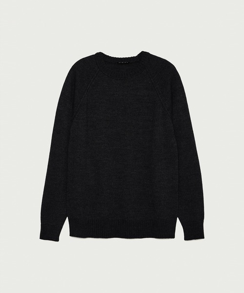 SISLEY(シスレー)の「ウール混ラウンドネックニット・セーター(ニット/セーター・メンズ・ブラック/スミクロ・SMALL/MEDIUM/LARGE)」の6枚目の写真