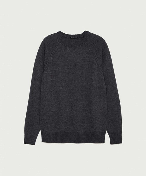 SISLEY(シスレー)の「ウール混ラウンドネックニット・セーター(ニット/セーター・メンズ・ブラック/スミクロ・SMALL/MEDIUM/LARGE)」の5枚目の写真