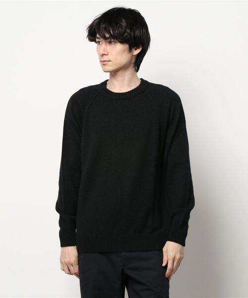 SISLEY(シスレー)の「ウール混ラウンドネックニット・セーター(ニット/セーター・メンズ・ブラック/スミクロ・SMALL/MEDIUM/LARGE)」の12枚目の写真