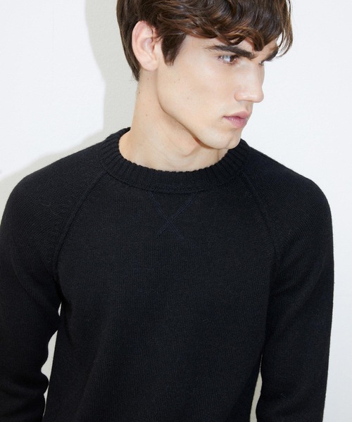 SISLEY(シスレー)の「ウール混ラウンドネックニット・セーター(ニット/セーター・メンズ・ブラック/スミクロ・SMALL/MEDIUM/LARGE)」の10枚目の写真