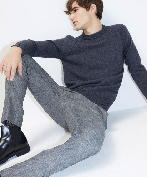 SISLEY(シスレー)の「ウール混ラウンドネックニット・セーター(ニット/セーター・メンズ・ブラック/スミクロ・SMALL/MEDIUM/LARGE)」の13枚目の写真
