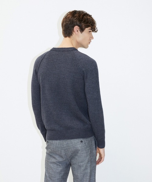 SISLEY(シスレー)の「ウール混ラウンドネックニット・セーター(ニット/セーター・メンズ・ブラック/スミクロ・SMALL/MEDIUM/LARGE)」の15枚目の写真