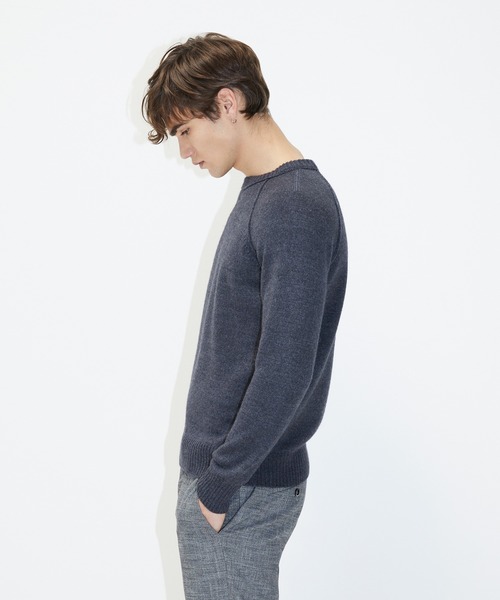 SISLEY(シスレー)の「ウール混ラウンドネックニット・セーター(ニット/セーター・メンズ・ブラック/スミクロ・SMALL/MEDIUM/LARGE)」の14枚目の写真