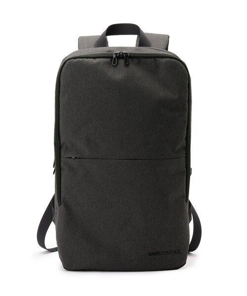 BASECONTROL（ベースコントロール）の「◆ボックス型 薄マチ スリムバックパック 撥水素材使用（バックパック/リュック・レディース・ブラック/ダークグレー・99）」の3枚目の写真