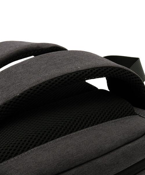 BASECONTROL（ベースコントロール）の「◆ボックス型 薄マチ スリムバックパック 撥水素材使用（バックパック/リュック・レディース・ブラック/ダークグレー・99）」の14枚目の写真