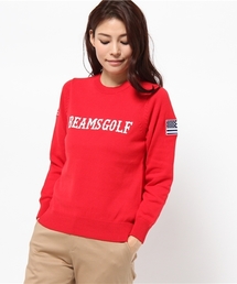 BEAMS GOLF | 【Regina 2015春夏号掲載】 BEAMS GOLF ORANGE LABEL  / ワッペンコットンニット(ニット/セーター)