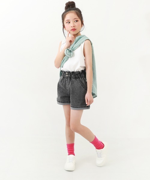 devirock（デビロック）の「無地タンクトップ（タンクトップ・キッズ・パープル系その他/ブラック/グリーン系その他/ブルー系その他/ホワイト/杢グレー・110cm/160cm/100cm/130cm/150cm/120cm/140cm）」の7枚目の写真