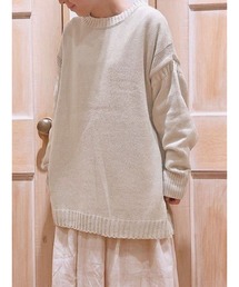 Samansa Mos2 | ガンジー編みニットプルオーバー(ニット/セーター)