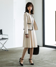 niana（ニアナ）の「ツイードジャケット&ワンピース セットアップ（スーツセット・レディース）」