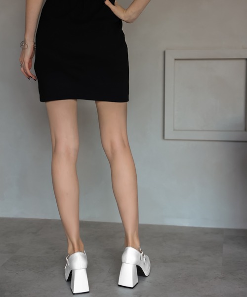 VIVIAN(ヴィヴィアン)の「厚底プラットフォームダブルストラップパンプス ZOZOTOWN+オフィシャルサイト限定商品(パンプス・レディース・ホワイト/ブラック系その他・S/M/L)」の20枚目の写真