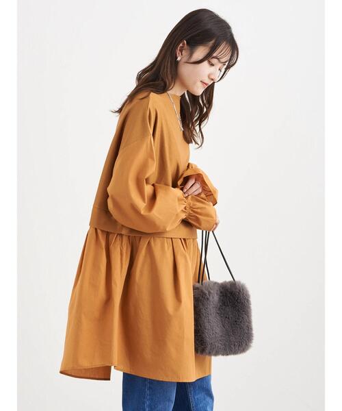 Green Parks(グリーンパークス)の「キャンディスリーブドッキングチュニック*(Tシャツ/カットソー・レディース・グリーン/オレンジ/ブラック・FREE)」の19枚目の写真