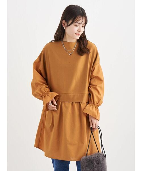 Green Parks(グリーンパークス)の「キャンディスリーブドッキングチュニック*(Tシャツ/カットソー・レディース・グリーン/オレンジ/ブラック・FREE)」の22枚目の写真