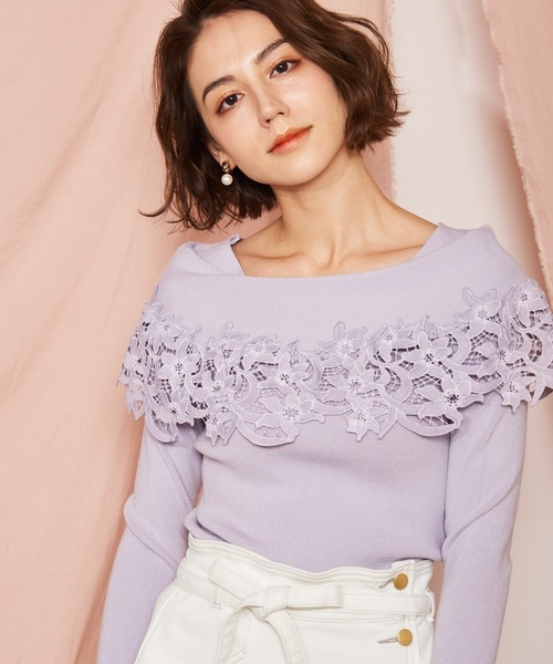 NOELA（ノエラ）の「フラワーレースニット（ニット/セーター）」 - WEAR