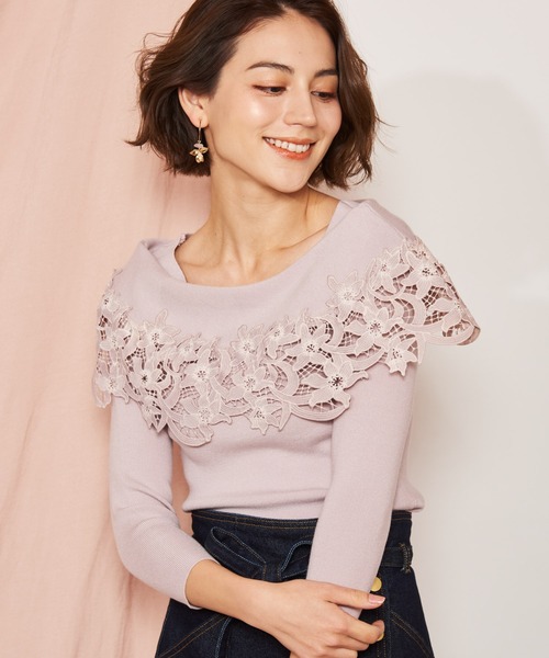 NOELA（ノエラ）の「フラワーレースニット（ニット/セーター）」 - WEAR
