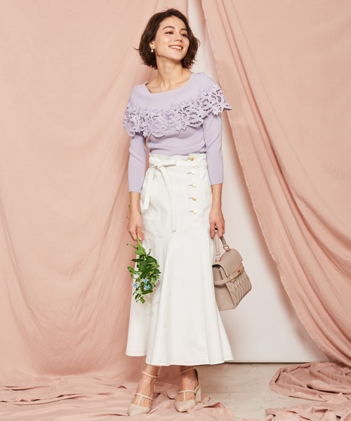 NOELA（ノエラ）の「フラワーレースニット（ニット/セーター）」 - WEAR