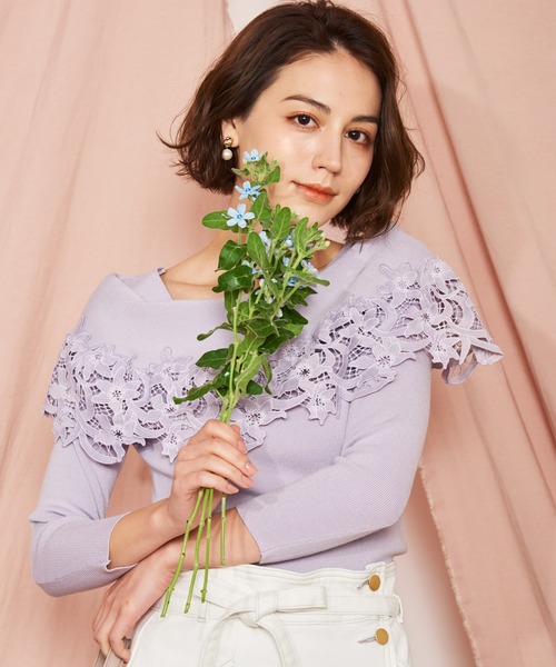 NOELA（ノエラ）の「フラワーレースニット（ニット/セーター）」 - WEAR