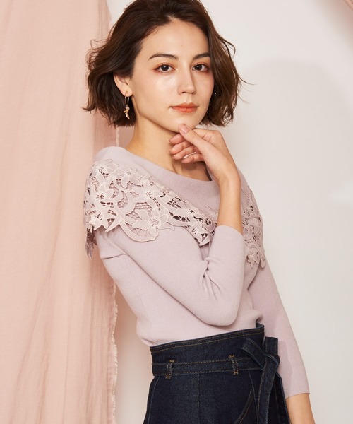 NOELA（ノエラ）の「フラワーレースニット（ニット/セーター）」 - WEAR