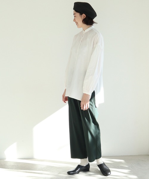 yuni（ユニ ）の「135/2コットンブロードbaloon sleeve ブラウス 