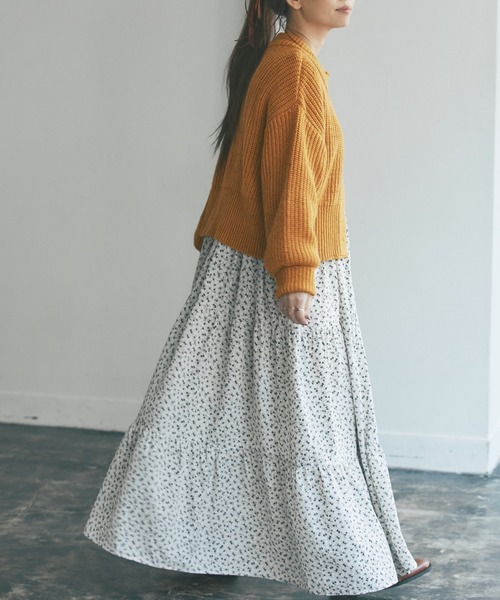 and R（アンドアール）の「ネップヤーンカーディガン（カーディガン/ボレロ・レディース・レッド/マスタード・FREE）」の13枚目の写真