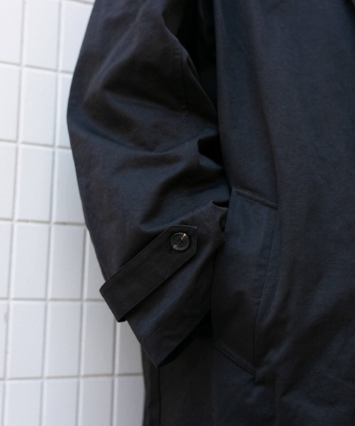 BROKEN BASE（ブロークンベース）の「オーバーサイズロングステンカラーコート（ステンカラーコート・メンズ・ブラック/カーキ・MEDIUM/LARGE）」の16枚目の写真