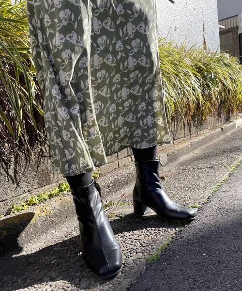 ＪＵＧＬＡＮＳ（ユグランス）の「☆ レトロな風合い。配色パイピング花柄マーメイドスカート　25136（スカート・レディース・グリーン/イエロー/ブラック・FREE）」の20枚目の写真