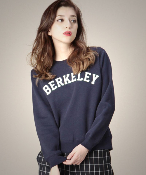 ROSE BUD COUPLES (ローズ バッド カップルズ)の「S-LCTT-14224 C/N L/S P/O(スウェット・レディース・ブラック/ミックスグレー/ネイビー・ONE SIZE)」の3枚目の写真