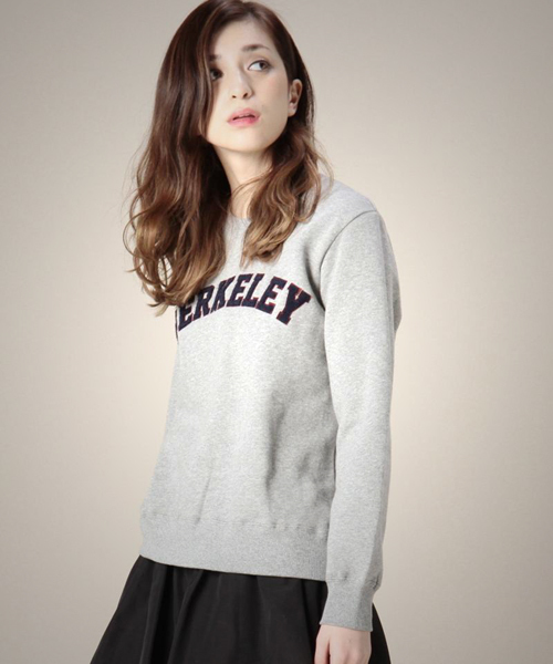 ROSE BUD COUPLES (ローズ バッド カップルズ)の「S-LCTT-14224 C/N L/S P/O(スウェット・レディース・ブラック/ミックスグレー/ネイビー・ONE SIZE)」の2枚目の写真