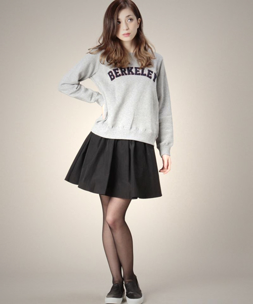 ROSE BUD COUPLES (ローズ バッド カップルズ)の「S-LCTT-14224 C/N L/S P/O(スウェット・レディース・ブラック/ミックスグレー/ネイビー・ONE SIZE)」の12枚目の写真