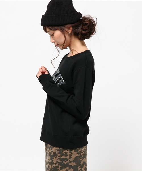 ROSE BUD COUPLES (ローズ バッド カップルズ)の「S-LCTT-14224 C/N L/S P/O(スウェット・レディース・ブラック/ミックスグレー/ネイビー・ONE SIZE)」の10枚目の写真