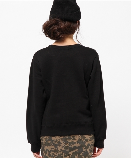 ROSE BUD COUPLES (ローズ バッド カップルズ)の「S-LCTT-14224 C/N L/S P/O(スウェット・レディース・ブラック/ミックスグレー/ネイビー・ONE SIZE)」の9枚目の写真