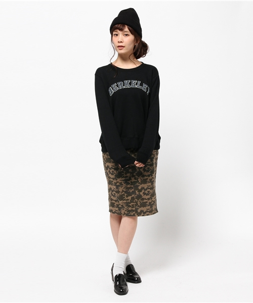 ROSE BUD COUPLES (ローズ バッド カップルズ)の「S-LCTT-14224 C/N L/S P/O(スウェット・レディース・ブラック/ミックスグレー/ネイビー・ONE SIZE)」の8枚目の写真