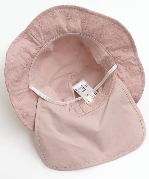 apres les cours（アプレレクール）の「レースベビー帽子_UVカット（その他ベビー用品・キッズ・ピンク/アイボリー・46/44）」の10枚目の写真