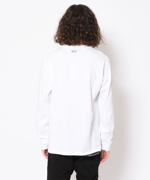 qwerty(クワーティ)の「QWERTY (クワーティ)Chenille Embroidery LS TEE(Tシャツ/カットソー・メンズ・ホワイト/ブラック・MEDIUM/X-LARGE/LARGE)」の4枚目の写真